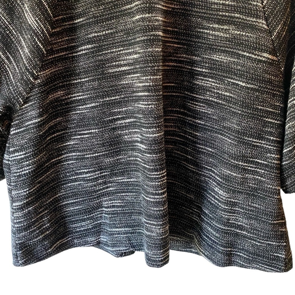Banaba Republic Women’s Knut Zipup Crop Sweater Grey Puff Sleeves Size M - Picture 6 of 15